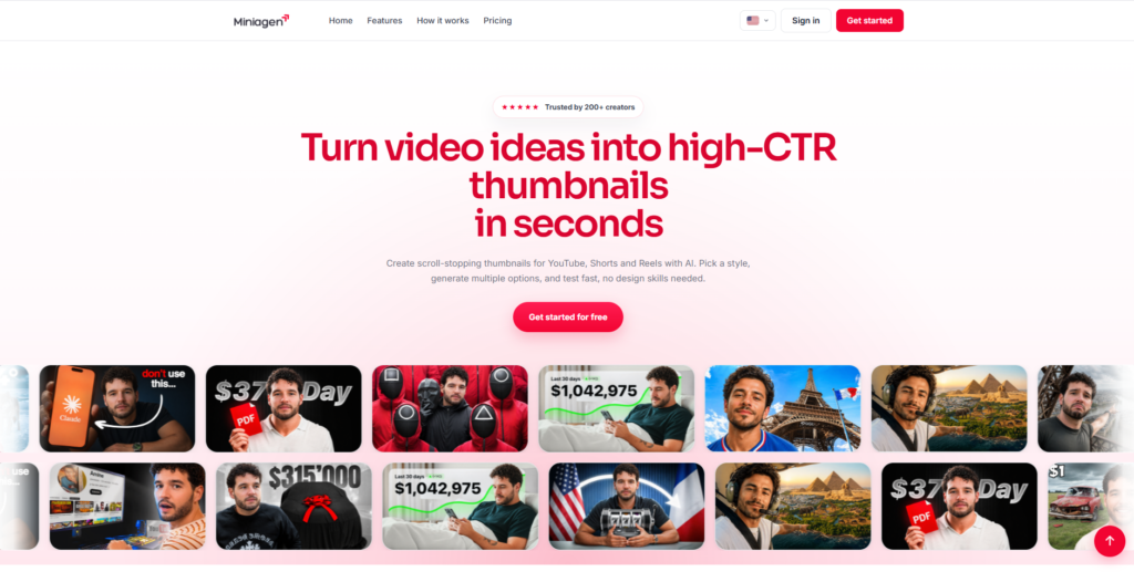 miniagen-landing-page